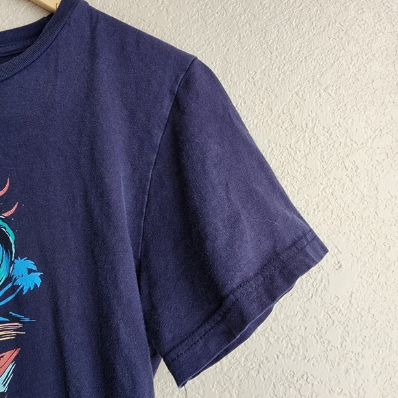 Quicksilver Navy Skull Graphic Kids T-Shirt Size XL - Picture 3 of 8